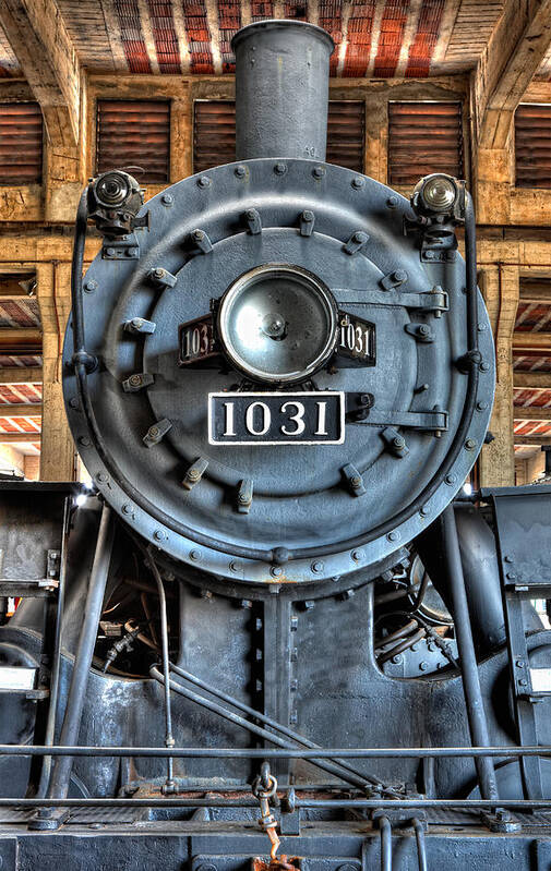 North Carolina Art Print featuring the photograph Trains - Steam Locomotive 1031 by Dan Carmichael