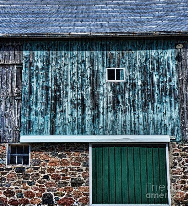 Barn Art Print featuring the photograph A Barn of Many Colors by Henry Kowalski