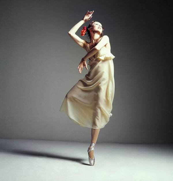 Dance Art Print featuring the photograph Allegra Kent Wearing Leo Narducci by Bert Stern