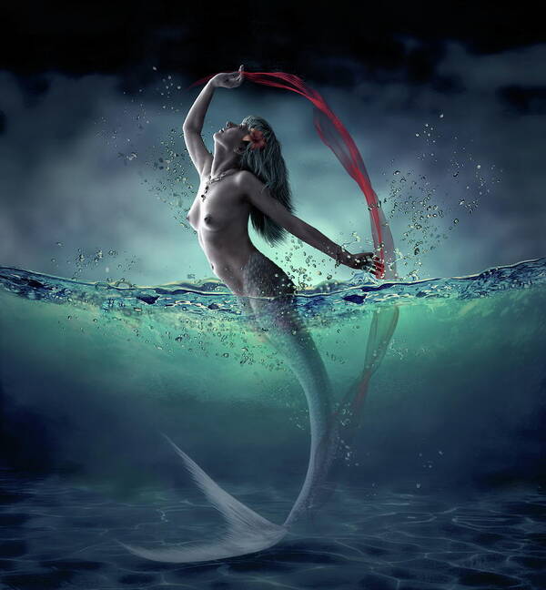 Water Art Print featuring the photograph Ariel by Dmitry Laudin