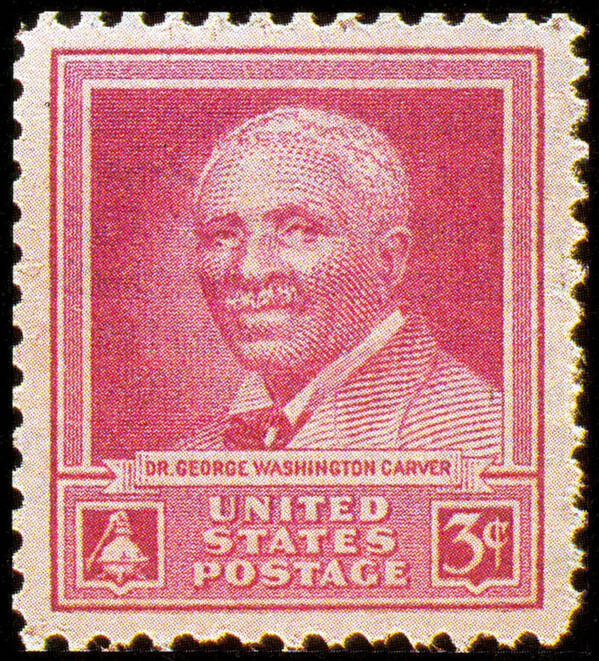 Philately Art Print featuring the photograph George W. Carver, U.s. Postage Stamp by Science Source
