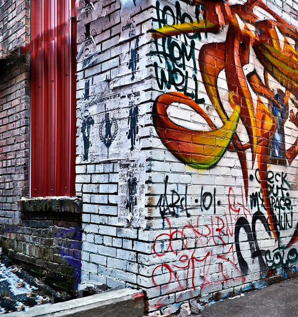 Graffiti Alley Art Print featuring the photograph Graffiti Alley by Greg Jackson