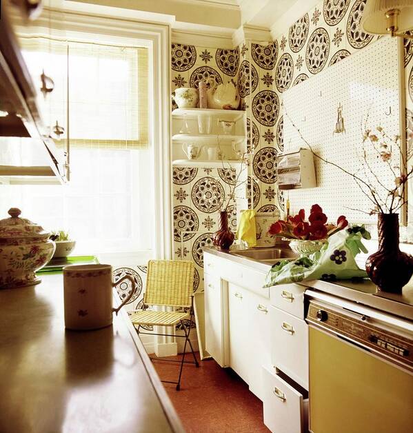 Interior Art Print featuring the photograph Jean Vanderbilt's Kitchen by Horst P. Horst