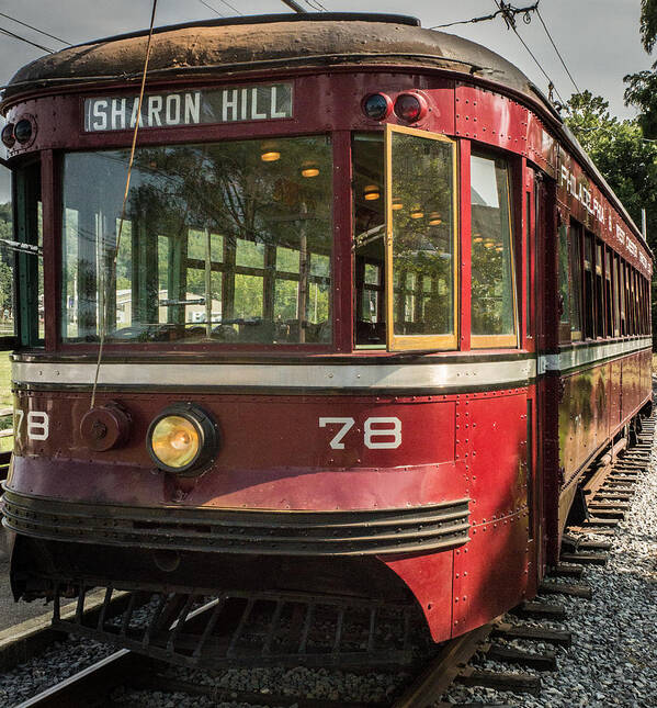 Trolley Art Print featuring the photograph Red Trolley by Vance Bell