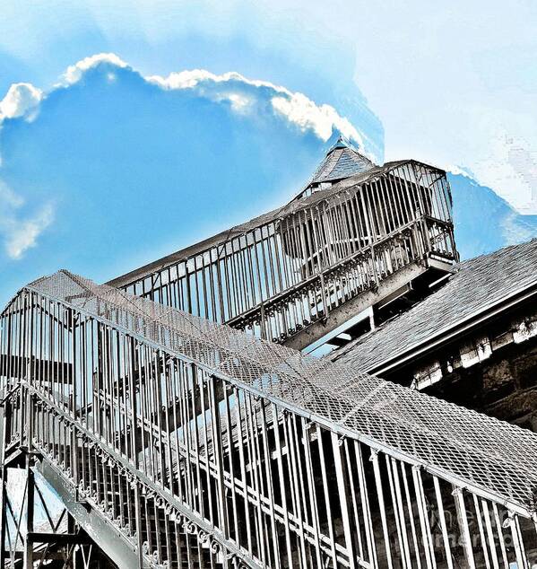 Stairs Art Print featuring the photograph Stairs to the Lookout by Janette Boyd