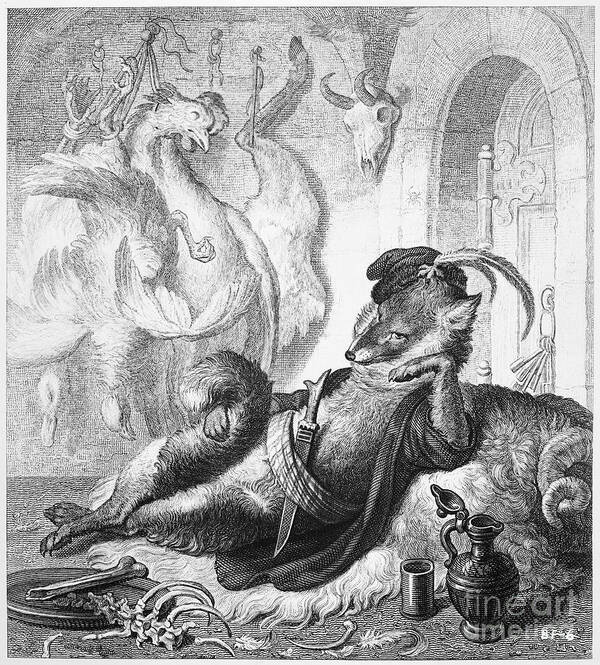 1846 Art Print featuring the photograph Reynard The Fox, 1846 #11 by Granger