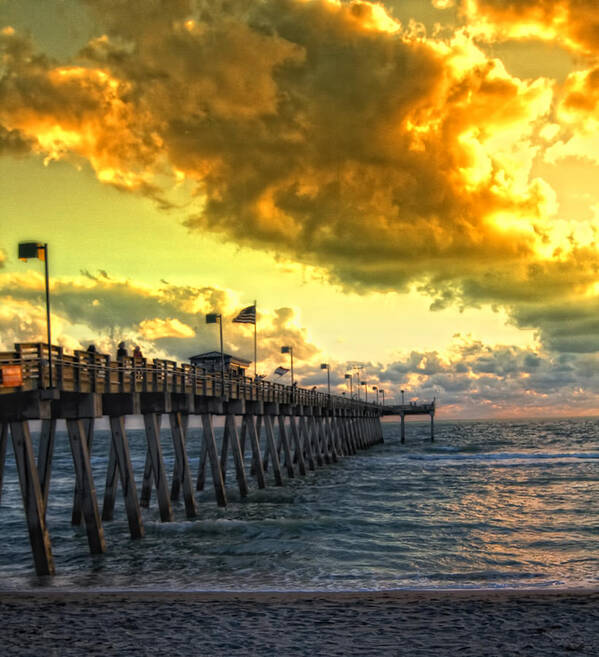 Sunset Art Print featuring the photograph Florida Sunset by Gina Cormier