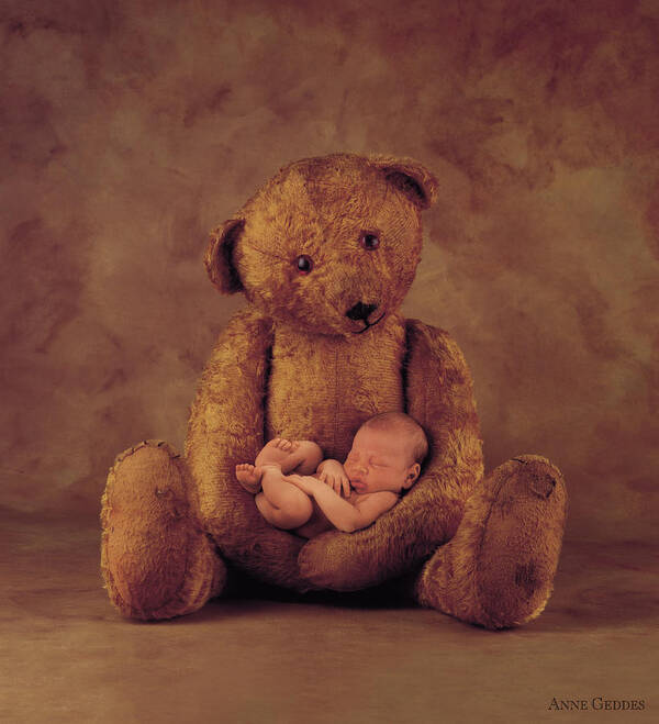 Teddy Bear Art Print featuring the photograph Big Ted by Anne Geddes