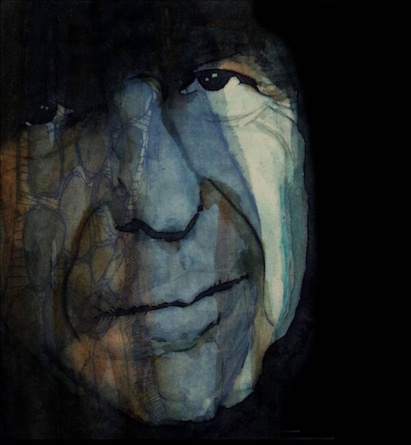 Leonard Cohen Art Print featuring the mixed media Chelsea Hotel - Leonard Cohen by Paul Lovering