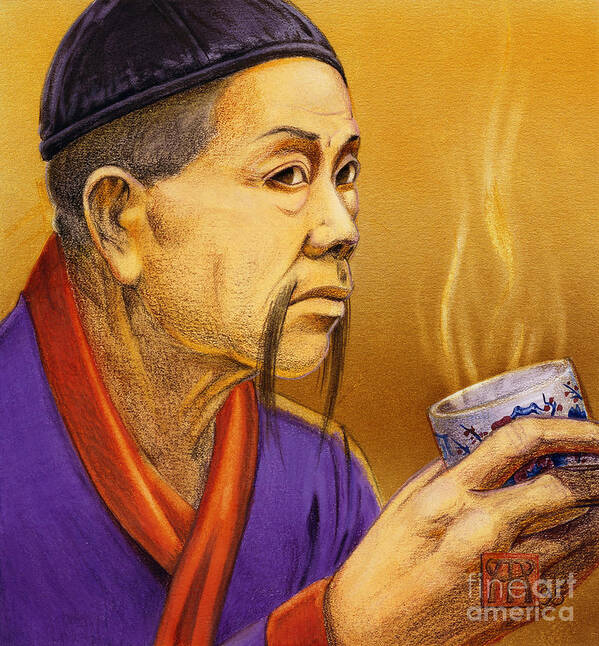 Oriental Art Print featuring the painting Confucian Sage by Melissa A Benson