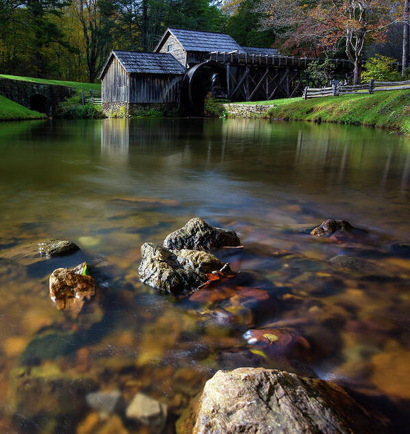 Mabry Art Print featuring the photograph Ducks view of Mabry Mill by Steve Hurt