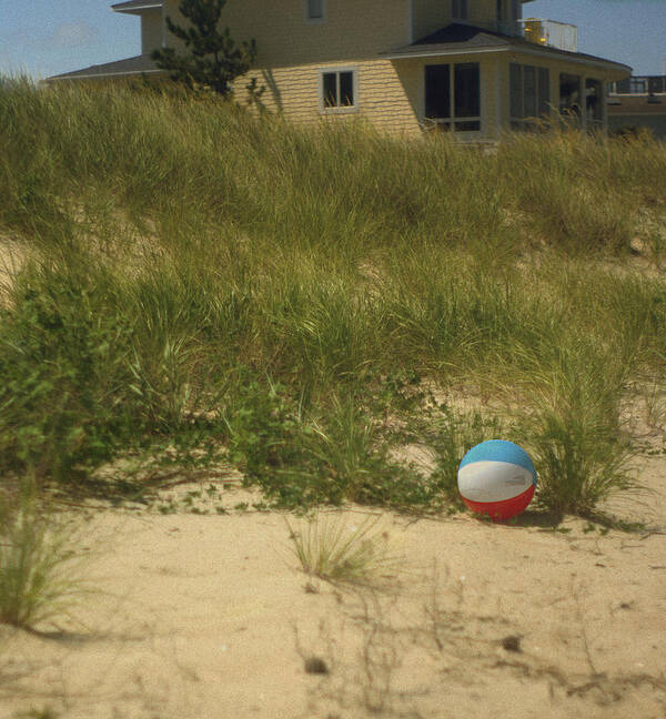 Beach Ball Art Print featuring the photograph Forgotten Beach Ball by Suzanne Powers
