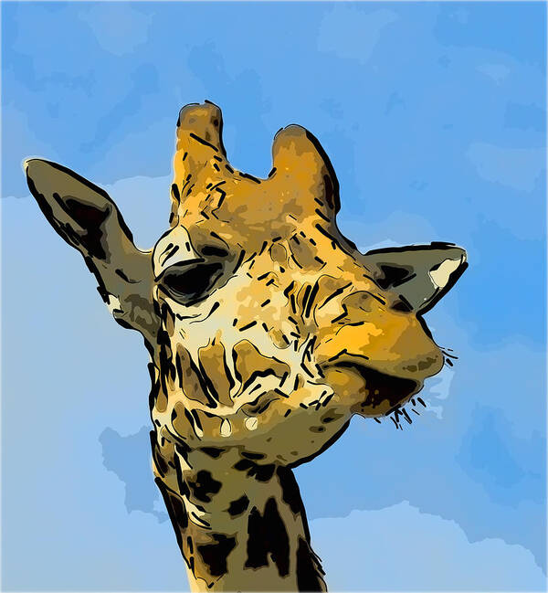 Giraffe Art Print featuring the photograph Giraffe by Gareth Davies