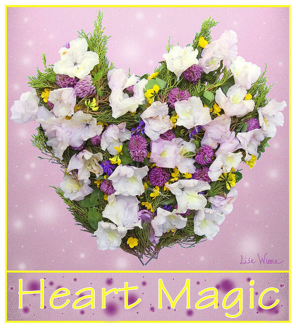 Heart Art Print featuring the digital art Heart Magic by Lise Winne