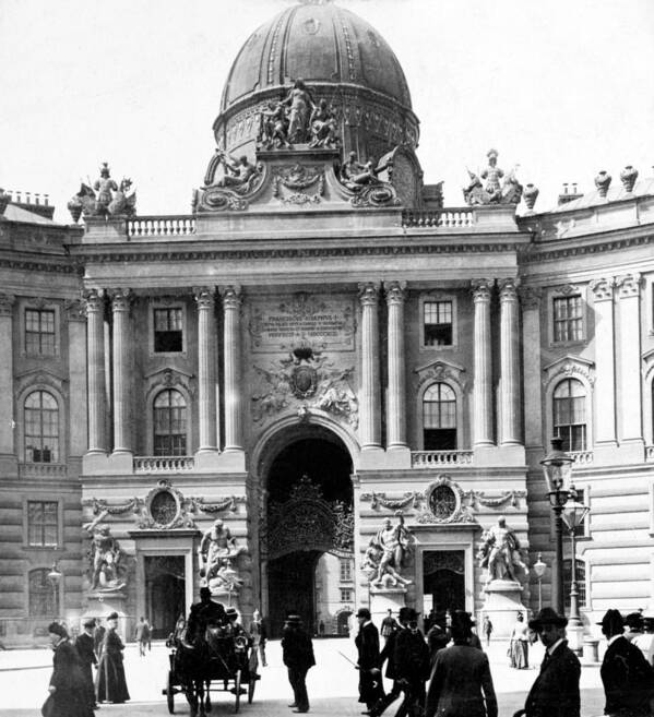 vienna Austria Art Print featuring the photograph Vienna Austria - Imperial Palace - c 1902 by International Images