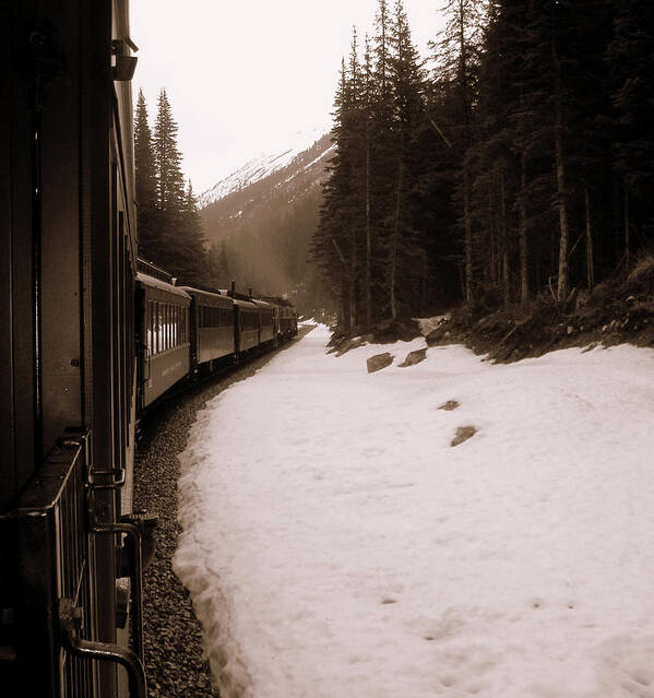 Train Art Print featuring the photograph White Pass Railway by Susan Lafleur