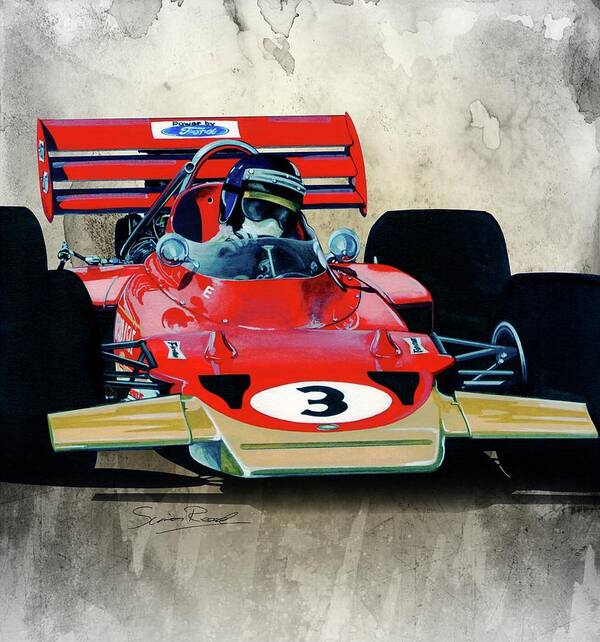 Art Art Print featuring the painting 1970 Lotus 72 by Simon Read