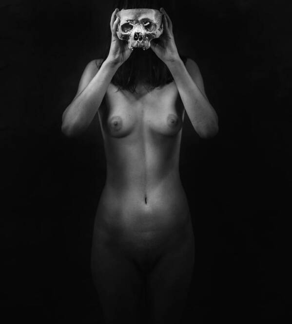 Skull Art Print featuring the photograph #24 by Koki Jovanovic