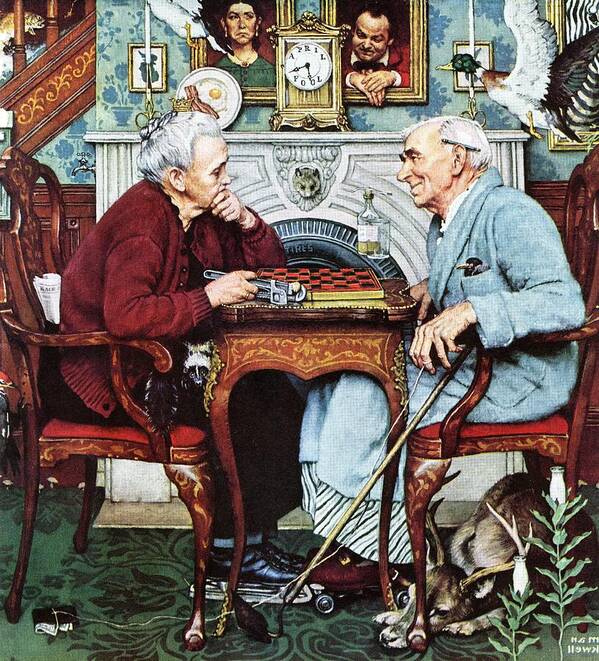 April Fools Art Print featuring the painting April Fool, 1943 by Norman Rockwell