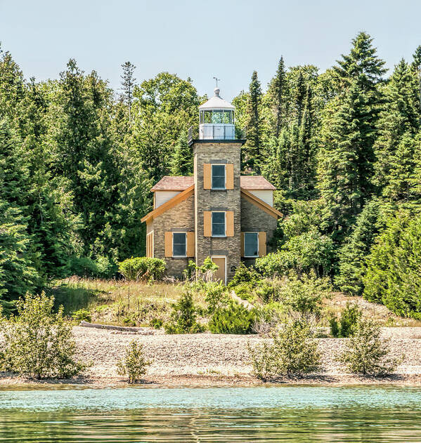 Bois Blanc Island Lighthouse Art Print featuring the photograph Bois Blanc Island Lighthouse by Phyllis Taylor