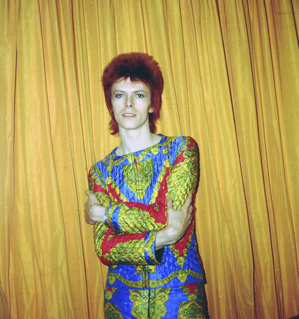Ziggy Stardust - Persona Art Print featuring the photograph Bowie As Ziggy Stardust In Ny by Michael Ochs Archives