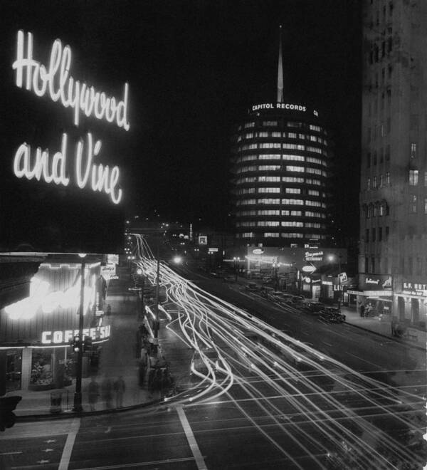 1950-1959 Art Print featuring the photograph Hollywood And Vine by Authenticated News
