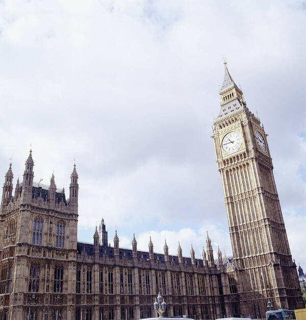 Built Structure Art Print featuring the photograph Palace Of Westminster And Big Ben by David De Lossy