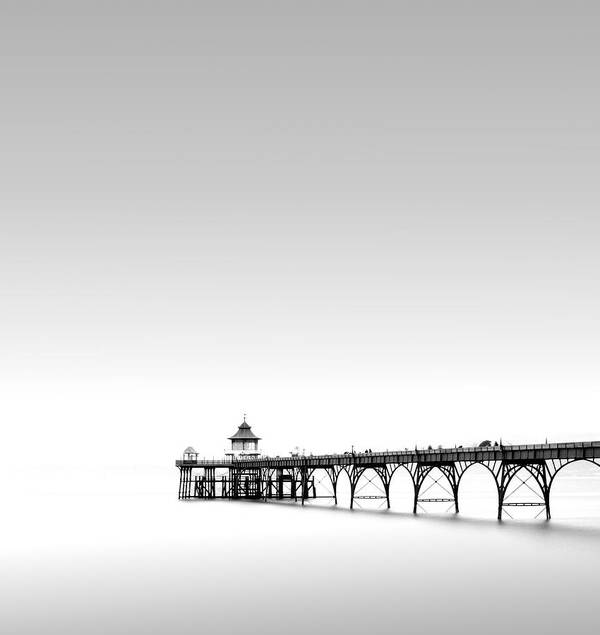 Clear Sky Art Print featuring the photograph Victorian Pier by Ambientreflection.com