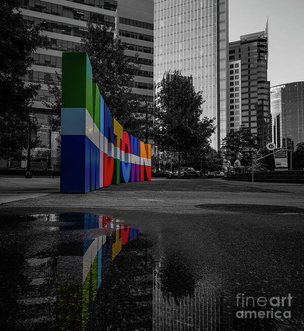 Atlanta Art Print featuring the photograph Pride Colors In Midtown Atlanta #1 by Doug Sturgess