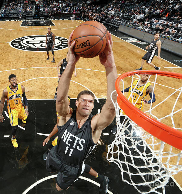 Brook Lopez Art Print featuring the photograph Brook Lopez by Nathaniel S. Butler