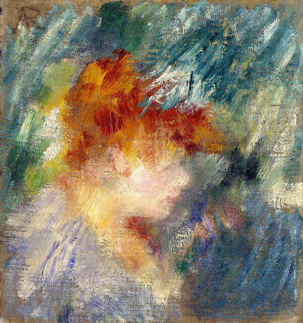 Pierre-auguste Renoir Art Print featuring the painting Jeanne Samary #4 by Pierre-Auguste Renoir