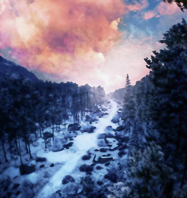 Winter Comes Art Print featuring the painting If Winter comes - 30 by AM FineArtPrints
