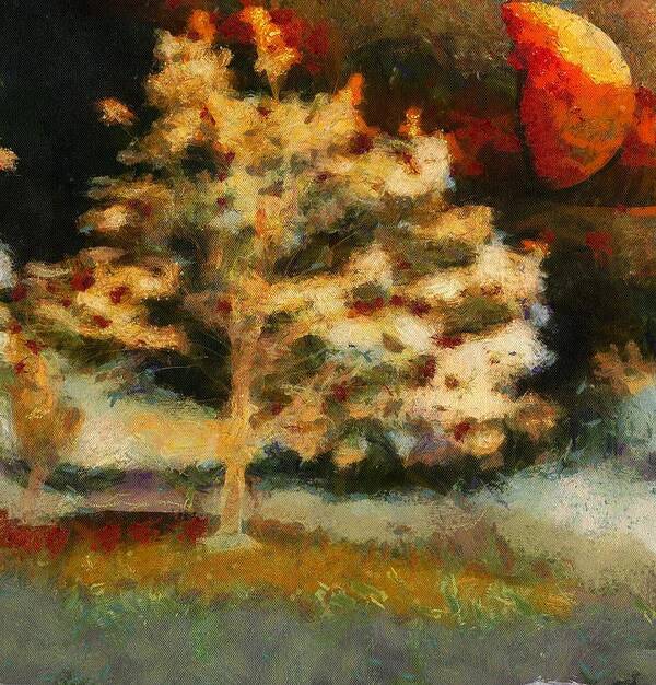 Night Art Print featuring the mixed media Late Summer Night by Christopher Reed