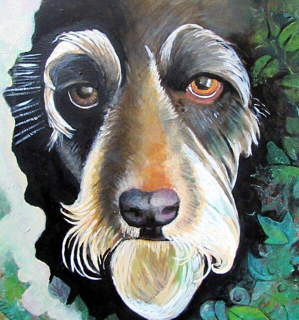 Dog Art Print featuring the painting Luigi by Delight Worthyn