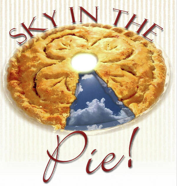 Pie Art Print featuring the painting Sky in the Pie by Karen Smith