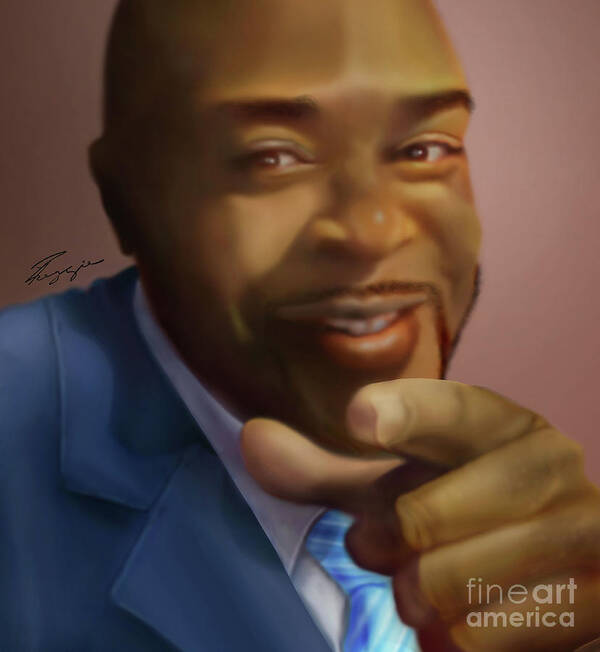 Commissioned Art Print featuring the painting Steven 1 by Reggie Duffie