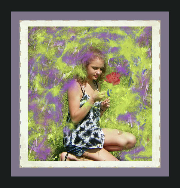 Girl Art Print featuring the photograph Sweet Girl by Shirley Moravec