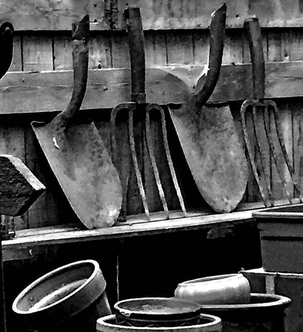 Gardening Tools Art Print featuring the photograph Tools of the Trade by Kerry Obrist