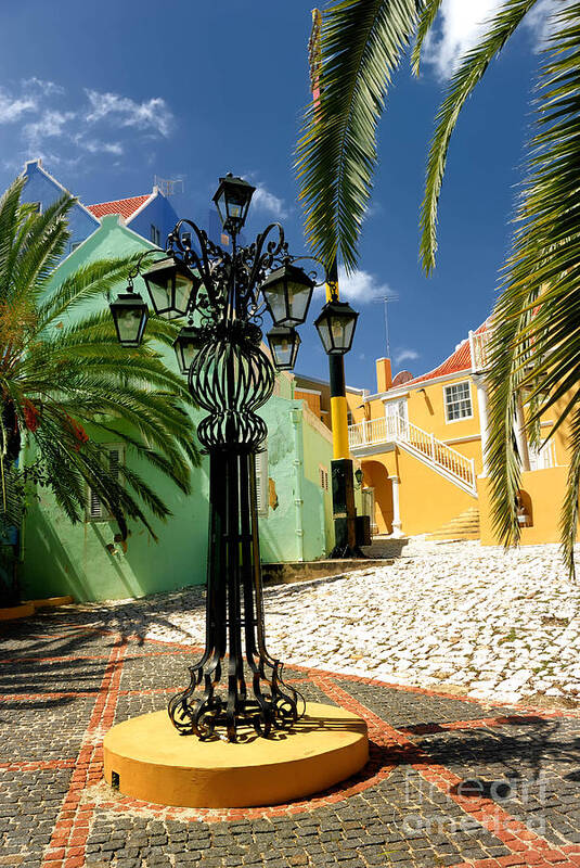 Willemstad Art Print featuring the photograph Curacao Colorful Architecture by Amy Cicconi