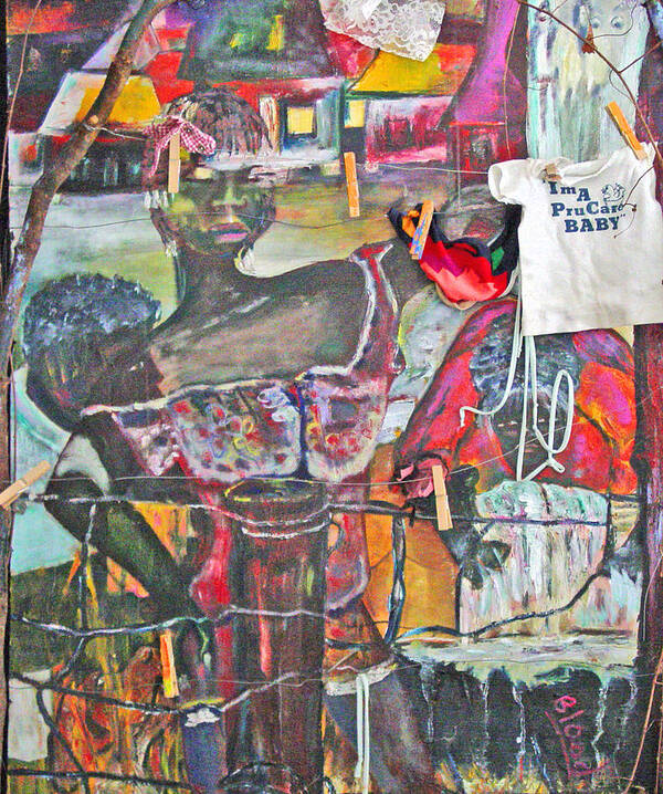 Family Art Print featuring the painting So What #5 by Peggy Blood