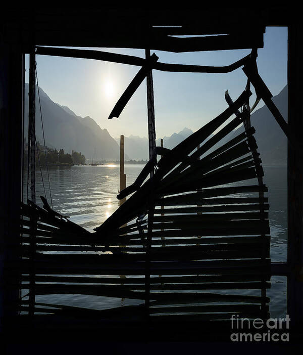 Window Art Print featuring the photograph Broken window #7 by Mats Silvan
