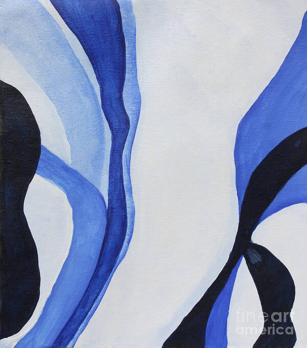 Dancing The Blues Art Print featuring the painting Dancing the Blues by Christine Dekkers