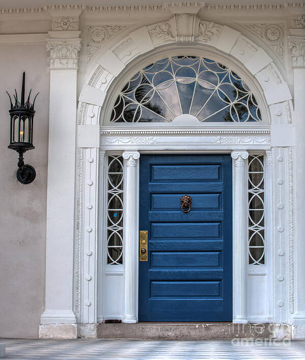 Door Art Print featuring the photograph Historic Blue Door by Dale Powell