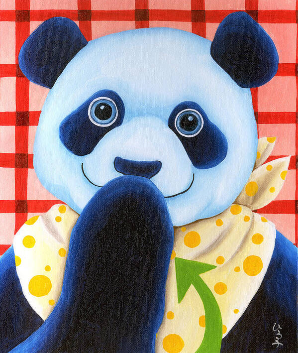 Panda Illustration Art Print featuring the painting From Okin the Panda illustration 11 by Hiroko Sakai