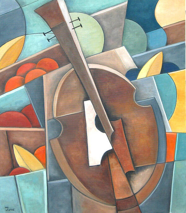 Guitar Art Print featuring the painting Fruit du Jour by Trish Toro