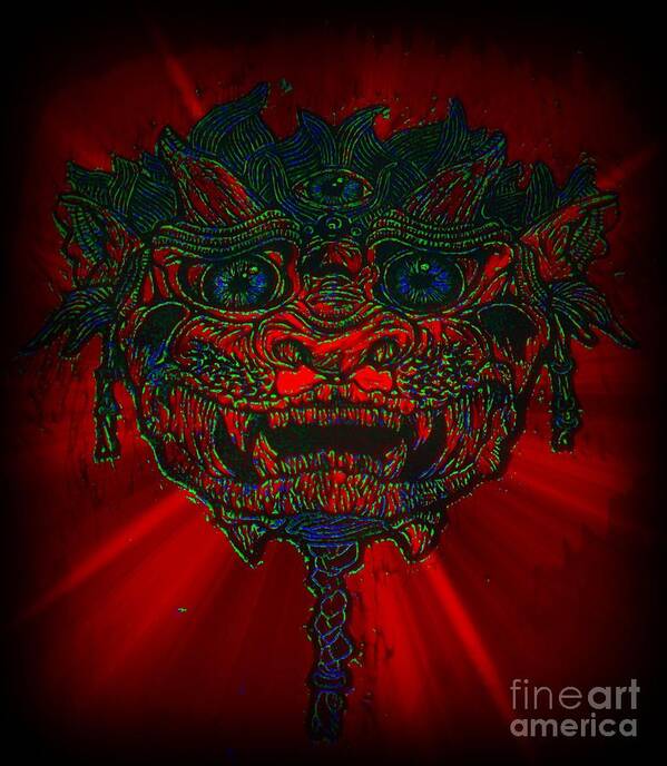  Art Print featuring the photograph Gremlin in Dynamic Color by Kelly Awad