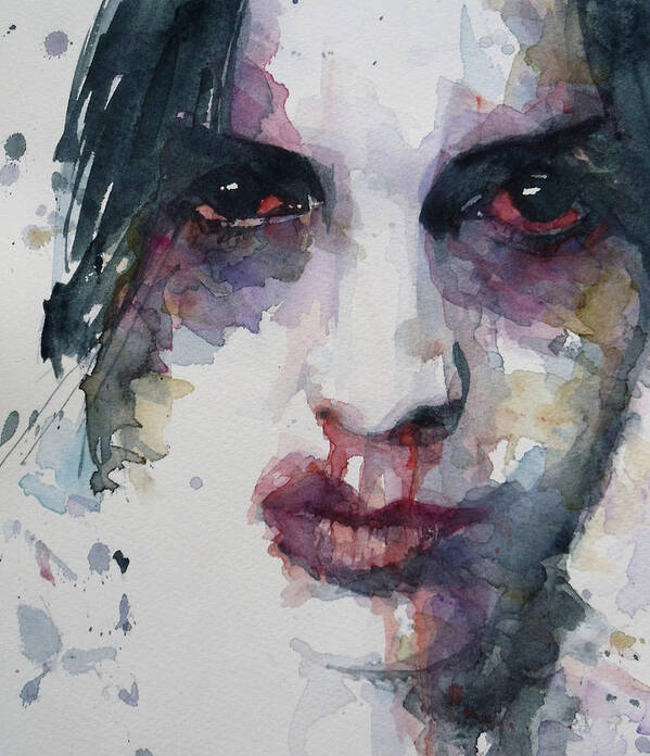 Portrait Art Print featuring the painting Haunted  by Paul Lovering