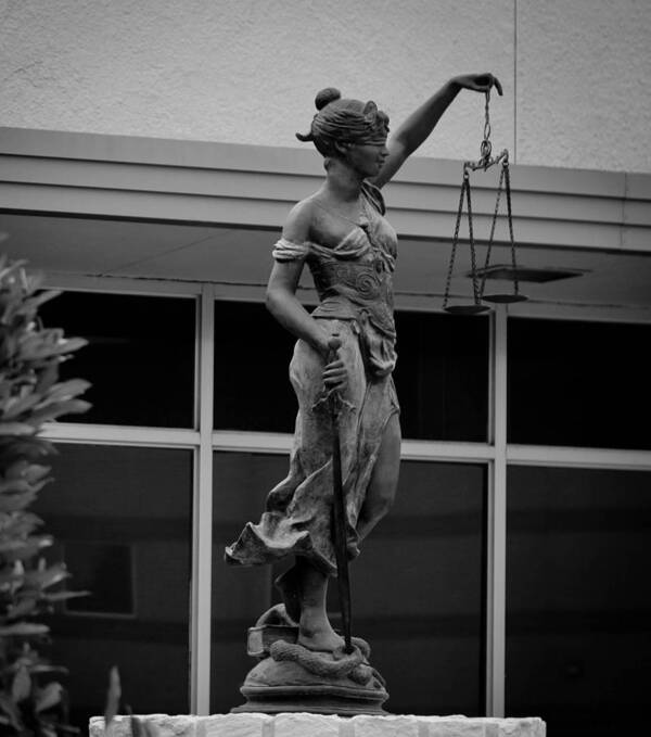 Landscape Art Print featuring the photograph Lady Justice by Amber Kresge