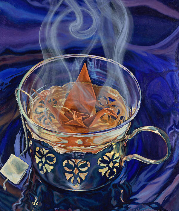 Tea Cup Art Print featuring the painting Neither Insipid nor Bitter by Christine Lytwynczuk
