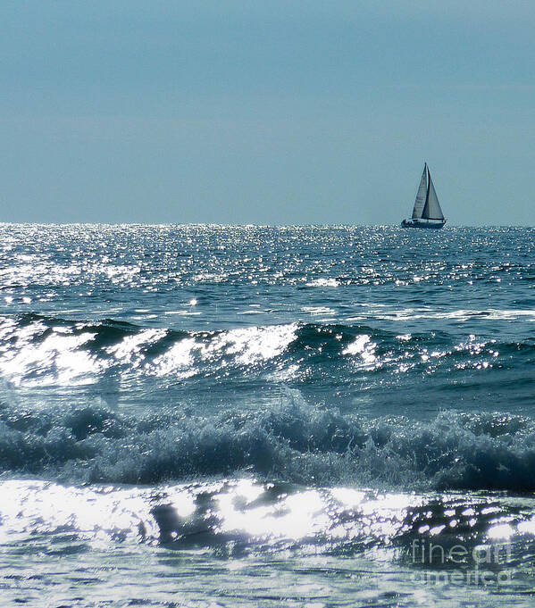 Boat Art Print featuring the photograph Sailing by Mike Ste Marie